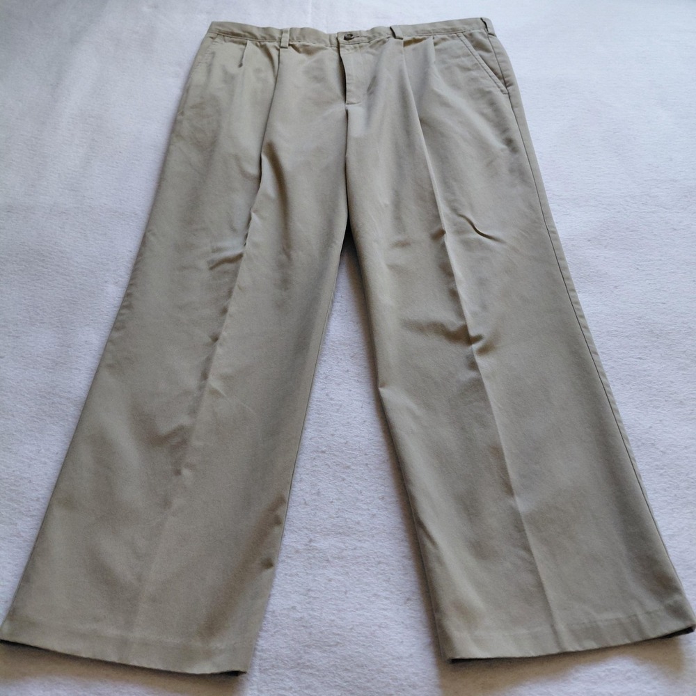 Dockers D3 Easy Khaki Pants 40x32 Beige Chinos Cotton Blend Men Pleated Workwear
